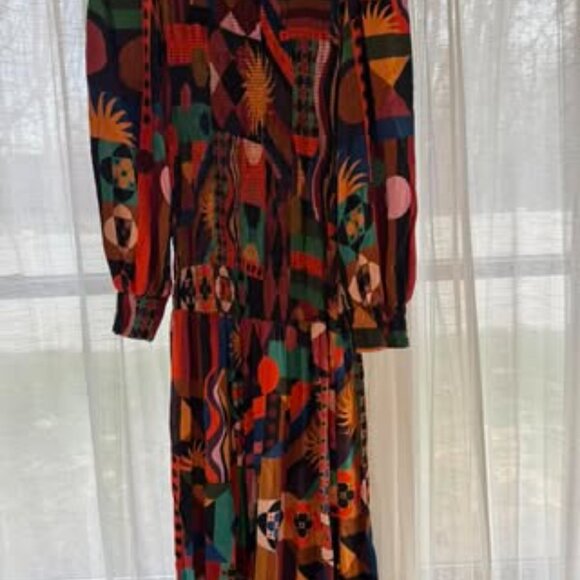 Size Medium Smocked Farm Rio Midi - Picture 3 of 7